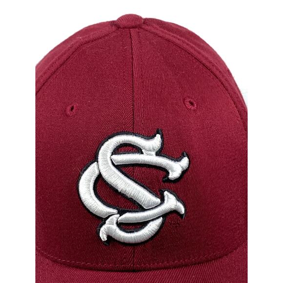South Carolina Gamecocks Hat Cap Top of the World One Fit Scarlett Stretch New - Picture 3 of 10